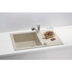 Granite kitchen sink Rock 130, for cabinet 60 cm