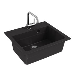 Granite kitchen sink Atrox 30, for cabinet 60 cm