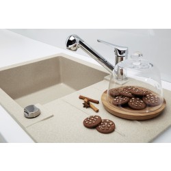 Granite kitchen sink Rock 130, for cabinet 60 cm