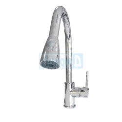 Kitchen faucet with Capri pull-out shower