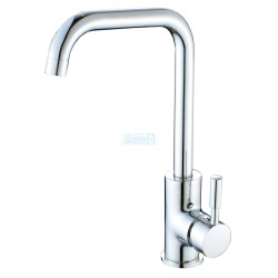 Kitchen faucet, Square, Chrome