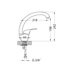 Granital kitchen mixer tap
