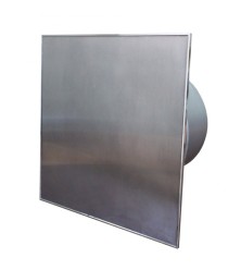 Fan with straight panel, stainless steel, square with flap Ф100 мм, 105 куб.м, 8480