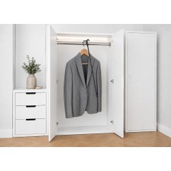 Static rod for hangers, Black