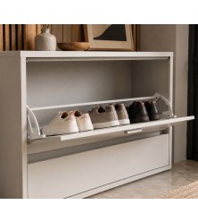 Mechanism for shoes metal- single row, white