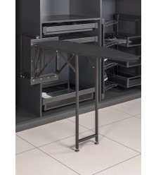 Pull-out ironing board, rotating, Anthracite
