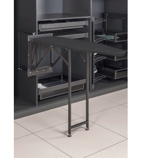 Pull-out ironing board, rotating, Anthracite