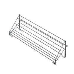 Shoe Holder with Two Shelves Mounted to Lid, Chrome, Starax