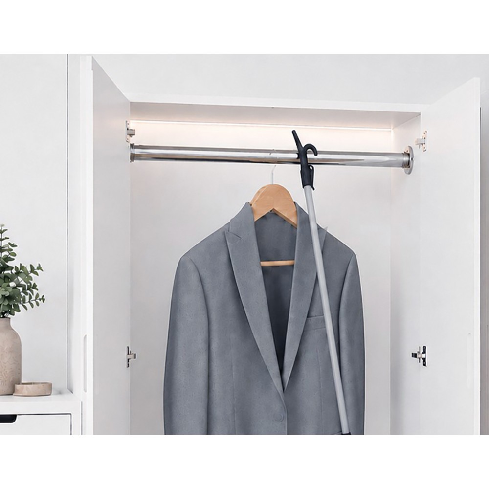 Telescopic rod for hangers