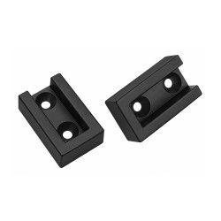 Holder for rectangular rod - side mounting, black Holder for rectangular rod - side mounting, black