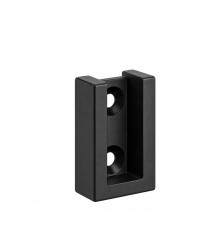 Holder for rectangular rod - side mounting, black