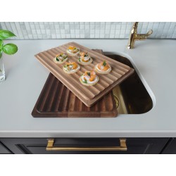 Kitchen wooden cutting board, 418x250 mm, Beech