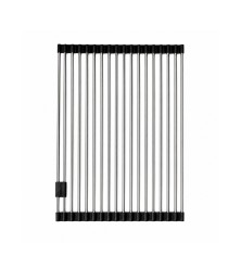 Stainless steel roller drainer with black