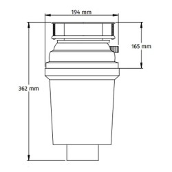 Kitchen sink grinder McAlpine 475W