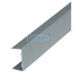 Front aluminum edge for worktop 28 mm, 4.2 m