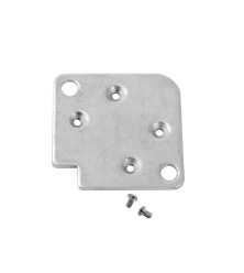 Assembly for aluminum profile for showcases