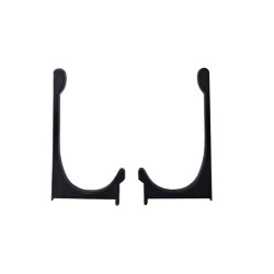 Edge handle with feather Black