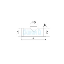 Round duct tee