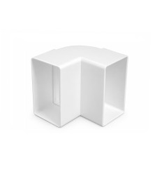 Vertical elbow for flat air duct