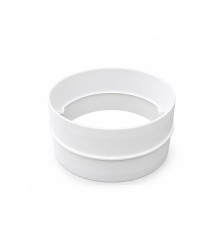 Connector without valve for round PVC air duct