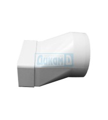 Flat-round transition for flat air duct