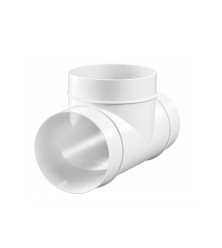 Round duct tee