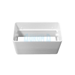Flat air duct connector without valve