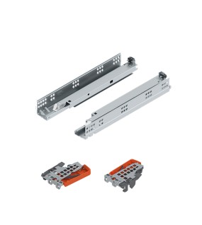 Водачи за чекмедже Blum Тандем Tip-on 560F, (100%) пълно изтегляне, пуш отваряне