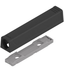 Blum Tip-on adapter plate, long, for doors more than 1300 mm, black