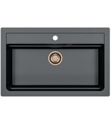 Granite kitchen sink Atrox 40 MIx, for cabinet 80 cm