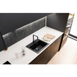 Granite kitchen sink Atrox 30, for cabinet 60 cm