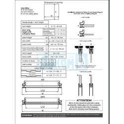 Edge handle VITARA for glass and mirror SEVEROL