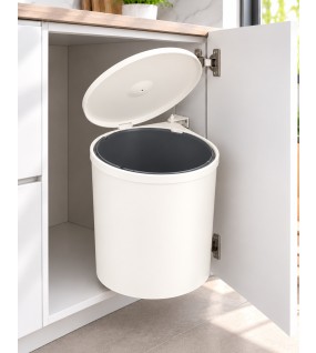 Built-in kitchen bucket, beige, 13 liters