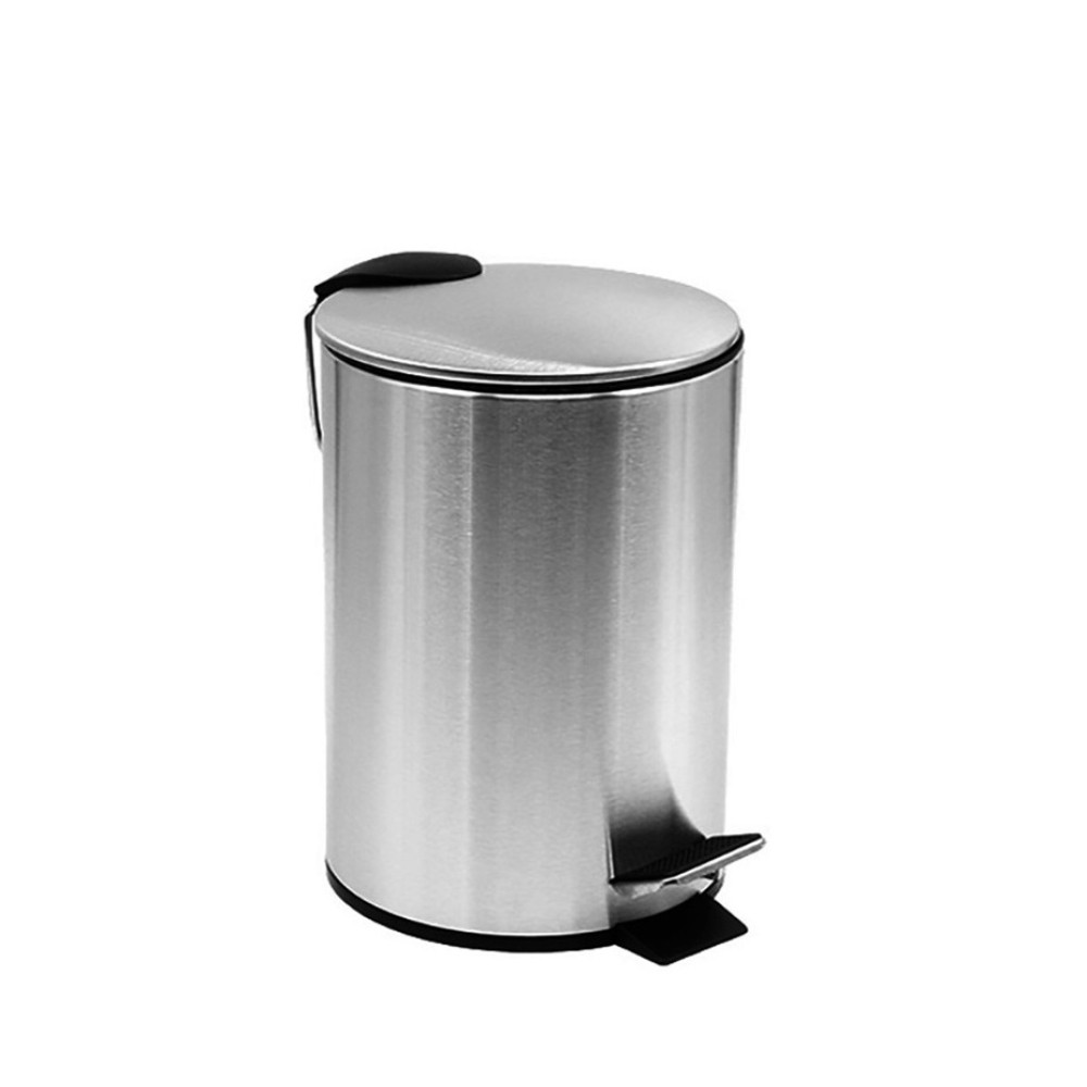 Stainless steel waste bin with pedal, 3 liters