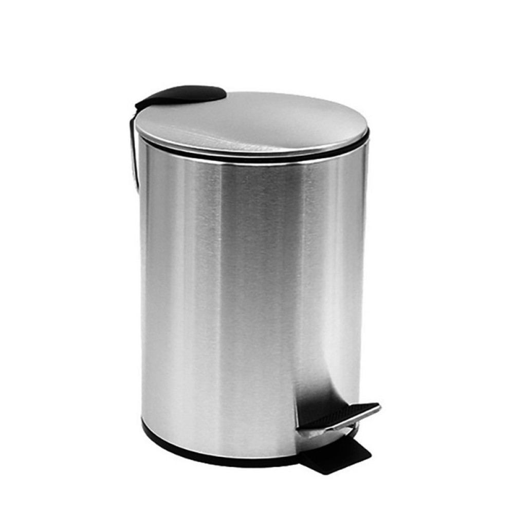 Stainless steel waste bin with pedal, 5 liters