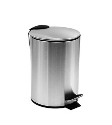 Stainless steel waste bin with pedal, 5 liters