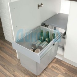 Kitchen waste bin, Eko 40, gray, 1x34 liters Kitchen waste bin, Eko 40, gray, 1x34 liters
