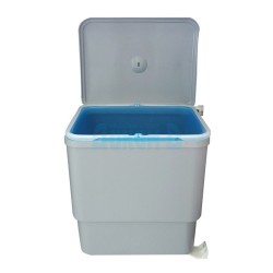 Built-in kitchen bucket Sesamo 45, gray, 16 liters Built-in kitchen bucket Sesamo 45, gray, 16 liters
