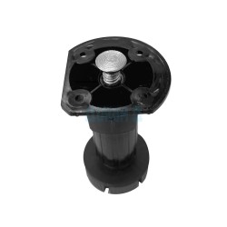 Two-part kitchen leg 100-120 mm for bolt-on installation
