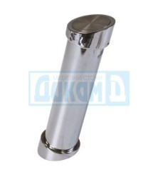 Round chrome slanted console for bar top