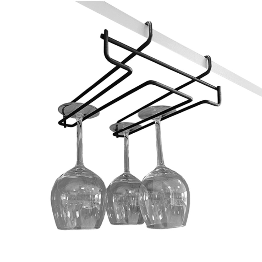 Double hanging cup stand for stringing, graphite