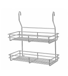 Two-row shelf for spices, wide