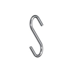 Hook for kitchen pipe Ф16 mm, chrome, 5 pieces