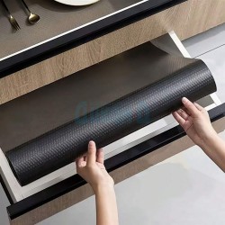 Rubber pad for cabinet and drawer, black