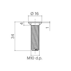 Two-part kitchen leg 100-120 mm for bolt-on installation