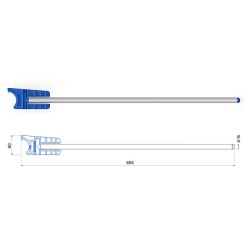 PVC leg adjustment device
