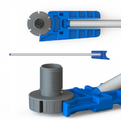 PVC leg adjustment device