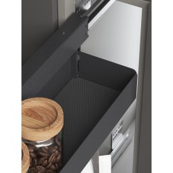 Two level pull-out basket with soft closing for cabinet 250 with solid bottoms, M-Box, graphite Two level pull-out basket with soft closing for cabinet 250 with solid bottoms, M-Box, graphite