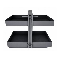 Mechanism for a blind cabinet - universal with metal solid baskets, M-Box, graphite