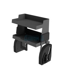 Drop-down mechanism for upper cabinet with solid bottom, Anthracite, Sige 810 PRO